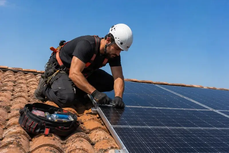 Maintenance et monitoring de panneaux solaires à Villetoureix