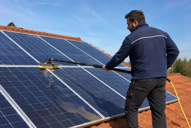 Nettoyage et entretien de panneaux solaires à Villetoureix